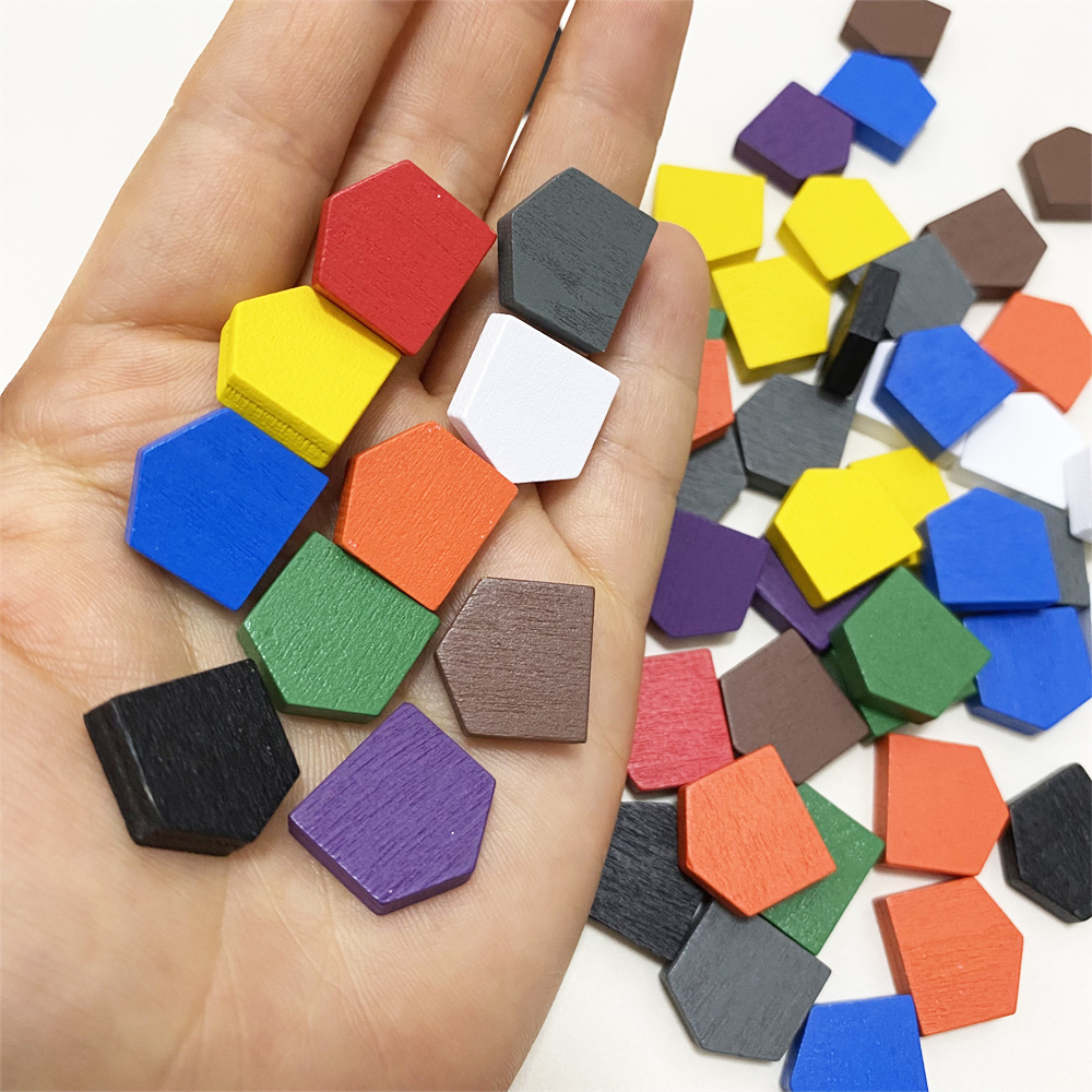50 pieces 16*16MM Colorful Woo - огляд і ціна Board Game Catan