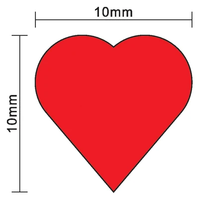 100Pcs 10mm*5mm Red Heart Shap - огляд і ціна Board Game Catan